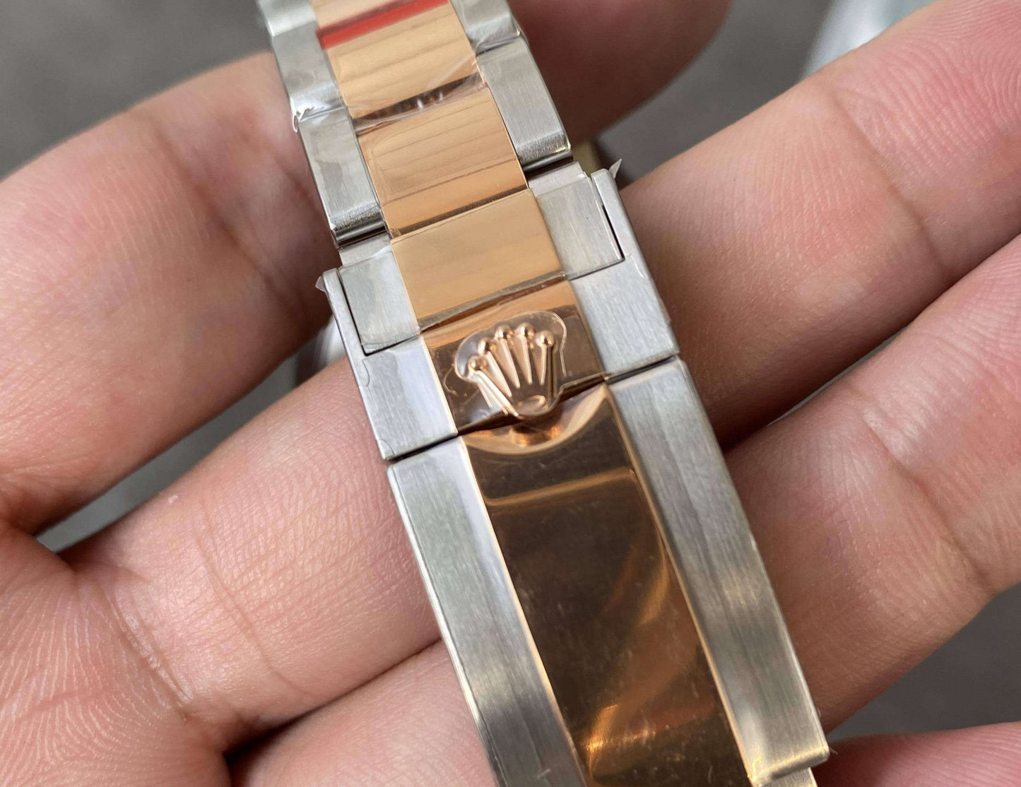 Rolex Yacht-Master 40 Two Tone Pink Gold Chocolate Dial
