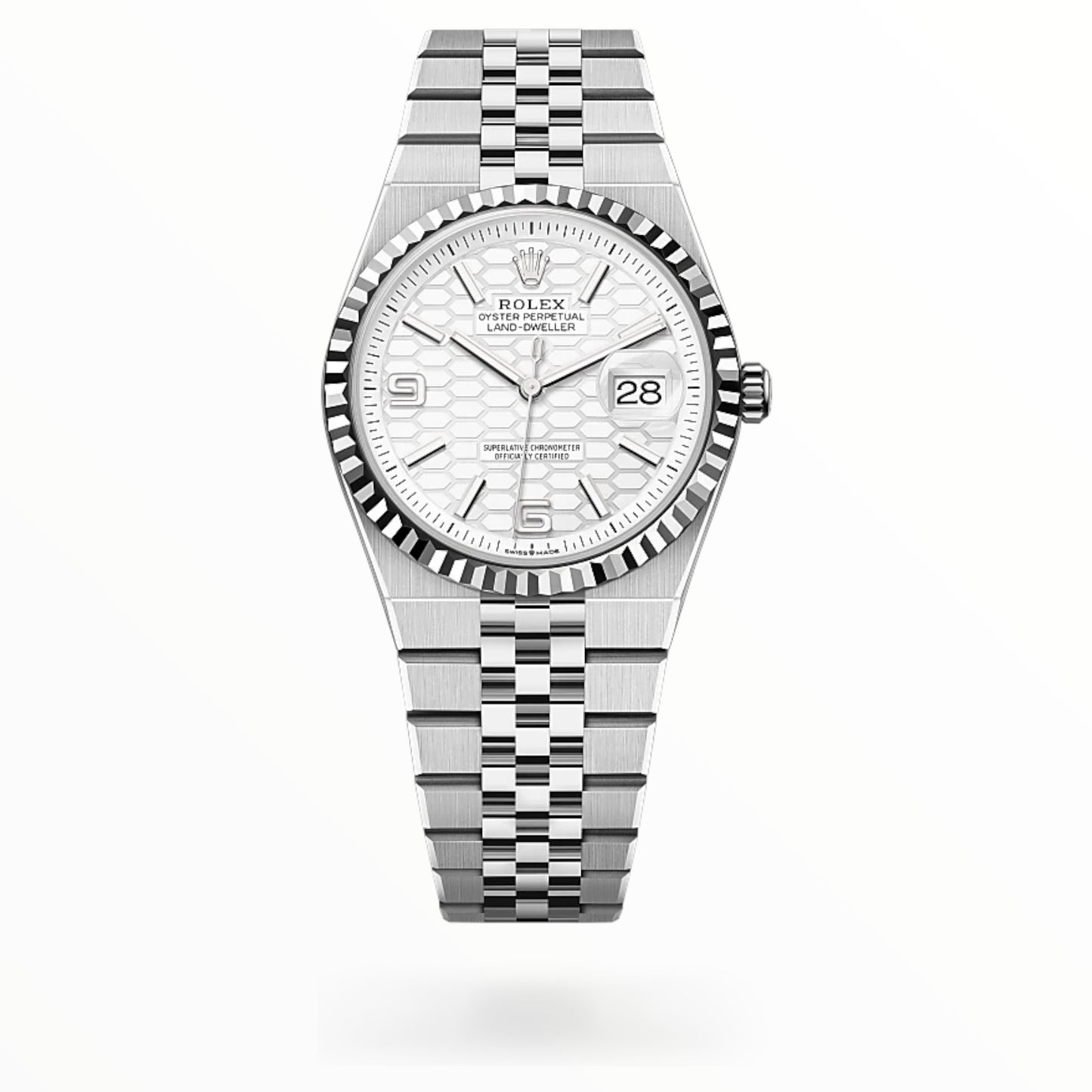 Land-Dweller White Gold White Dial 36mm