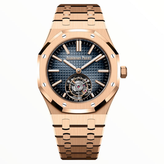 Audemars Piguet Royal Oak 41 Everose Gold Blue Dial Tourbillon