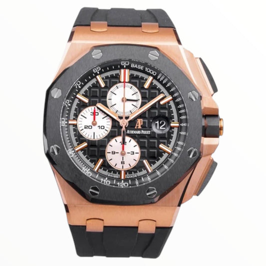 Audemars Piguet Royal Oak Offshore Black Chronograph Dial Watch 44mm