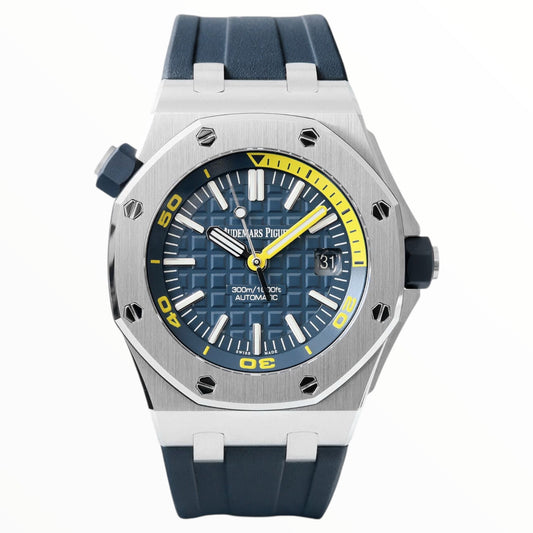 Audemars Piguet Royal Oak Offshore Diver Watch Blue Dial 42mm