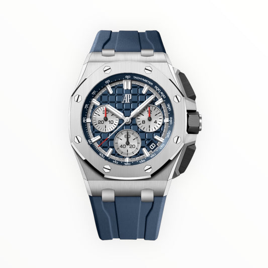 Audemars Piguet Royal Oak Offshore Diver Blue Dial Blue Rubber Men's Watch