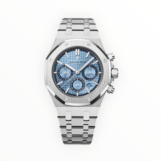 Audemars Piguet Royal Oak Chronografh Watch Light Blue Dial 41mm