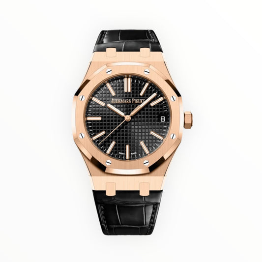 Audemars Piguet Royal Oak 41mm Rose Gold Leather Strap
