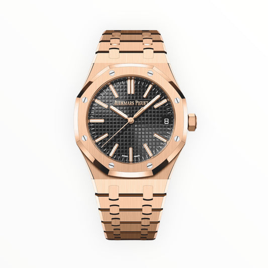 Audemars Piguet Royal Oak 41 Black Dial 50th Anniversary Rose Gold