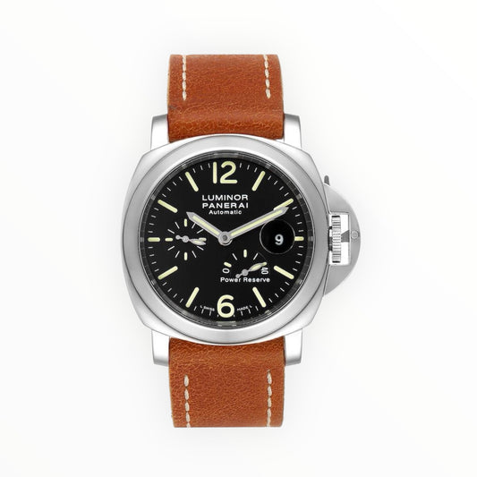 Panerai Luminor Power Reserve Acciaio Brown Crocodile Strap 44MM