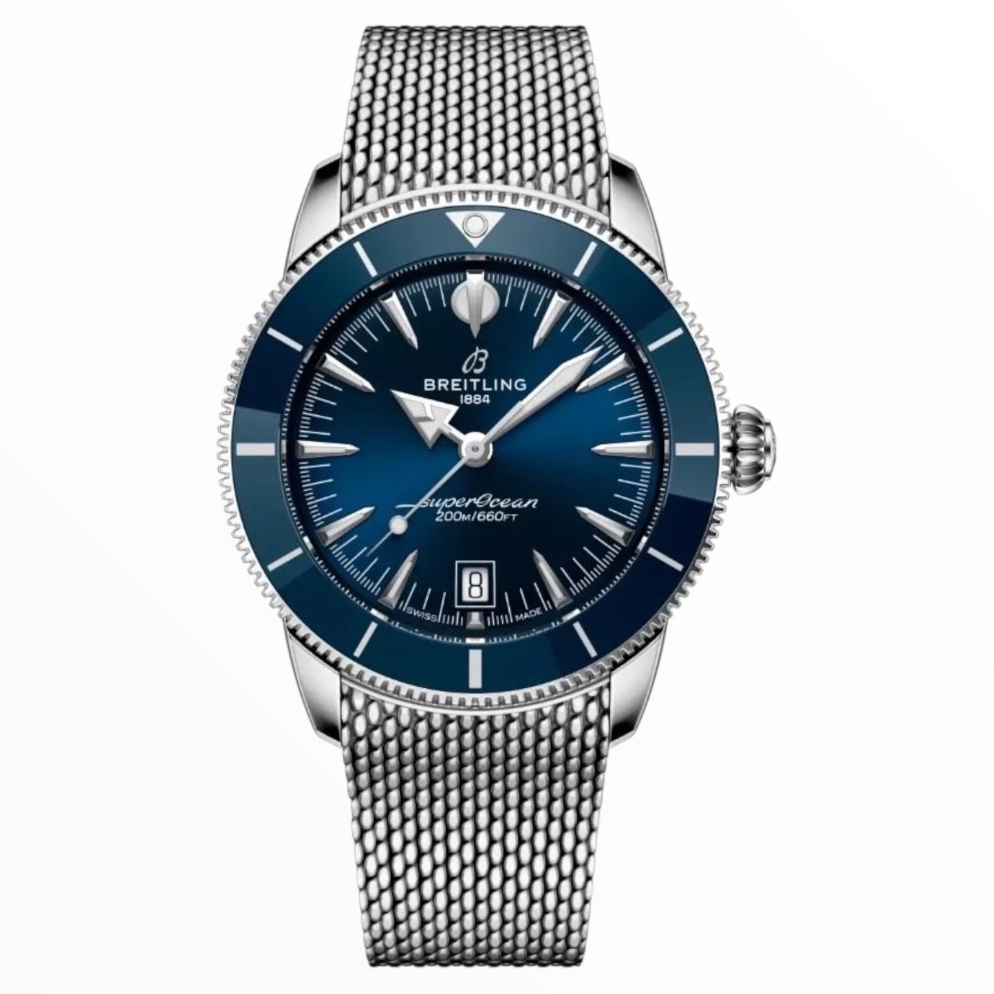 Breitling SuperOcean Heritage B20 44mm Blue Silver Strap