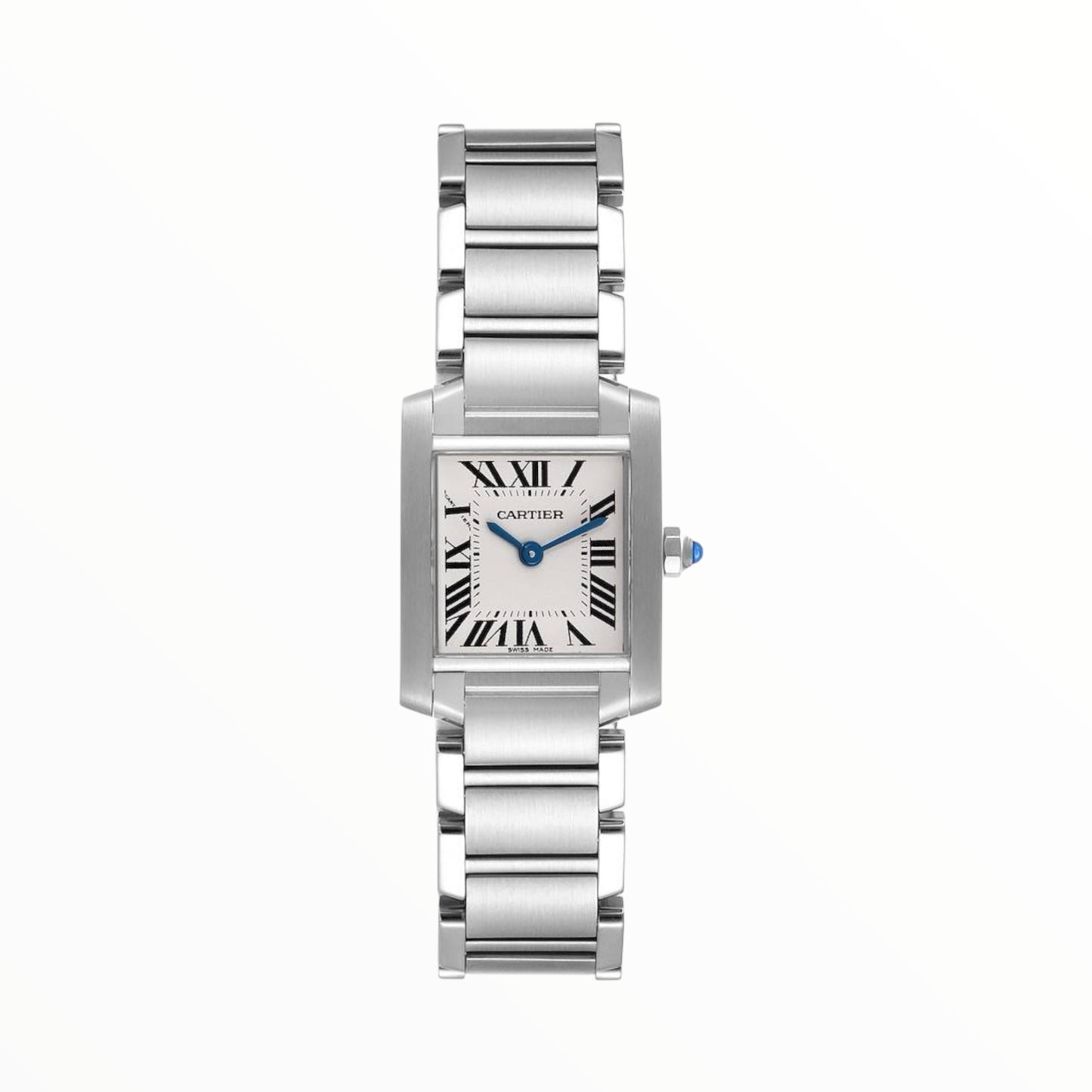 Cartier Tank Franchise 33mm Steel White Dial