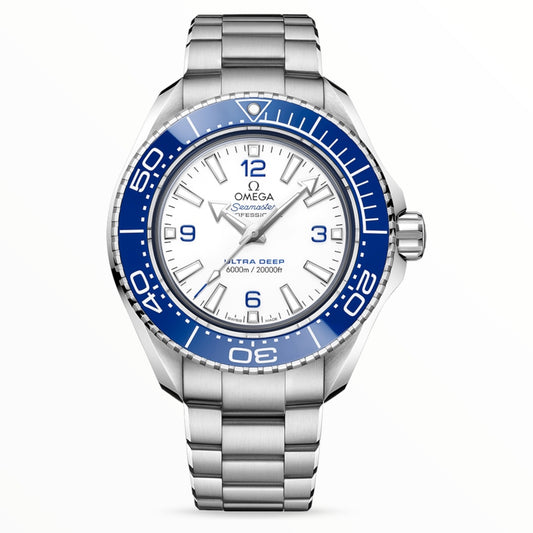 Omega Seamaster Planet Ocean Ultra Deep White Dial Edition 6000M Chronometer 45.5mm
