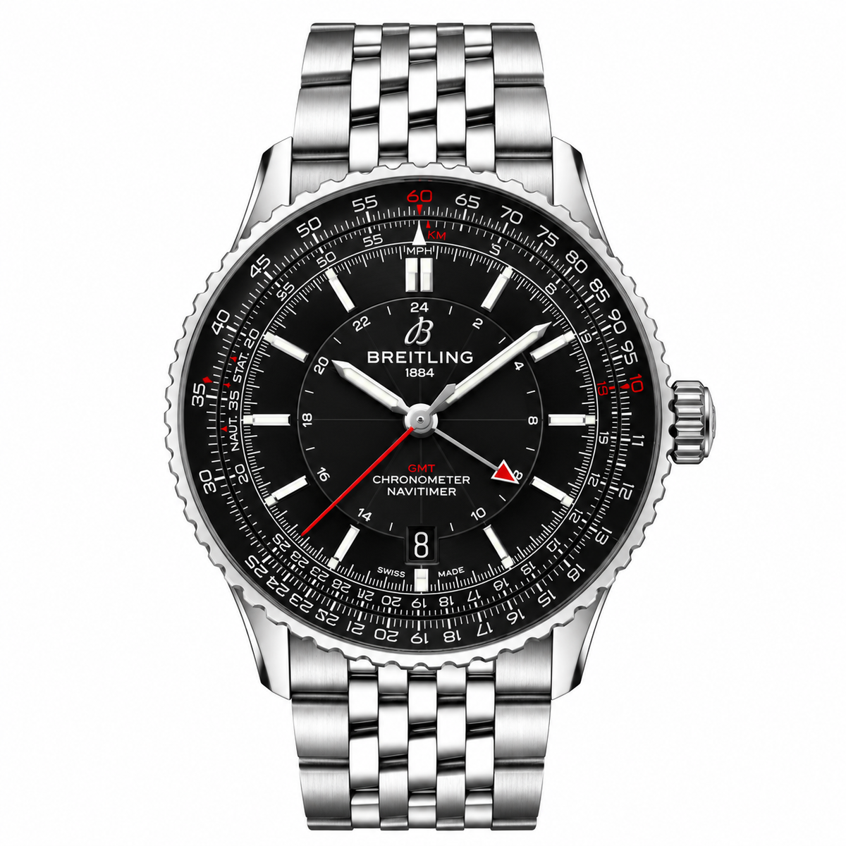 Breitling Navitimer GMT — Black Dial 41mm