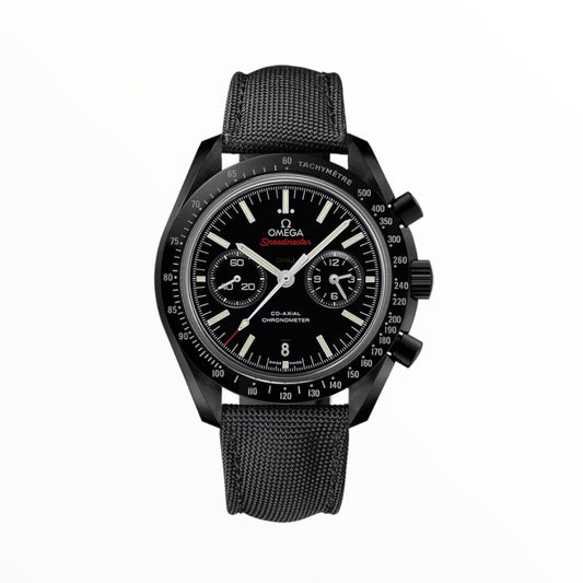 Omega SpeedMaster Dark Side of the Moon CoAxial Chronometer Chronograph Black Strap Red Fonts 44.25 mm