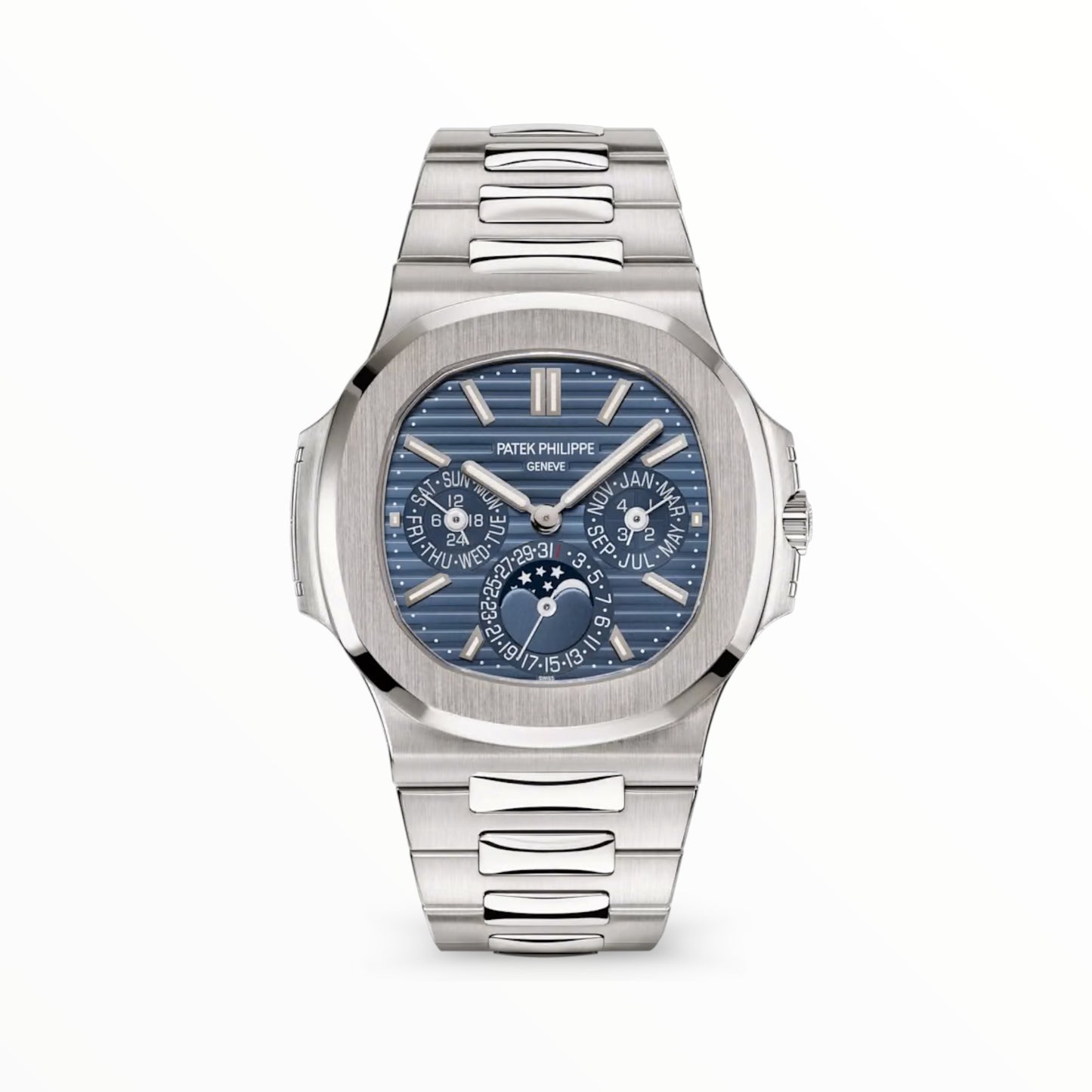 Nautilus Automatic Blue Dial Calendar Stainless Steel 40.5mm