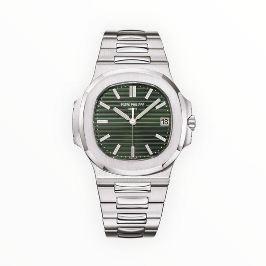 Nautilus Olive Green Dial Stainless Steel 40.5mm
