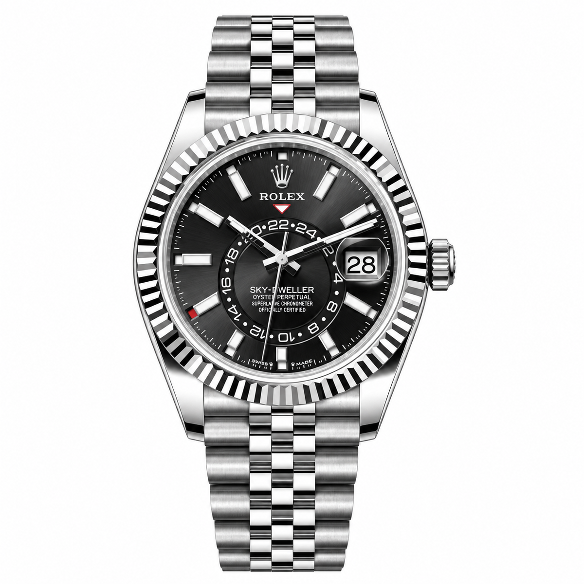 Rolex Sky Dweller Black Dial Jubilee 42mm