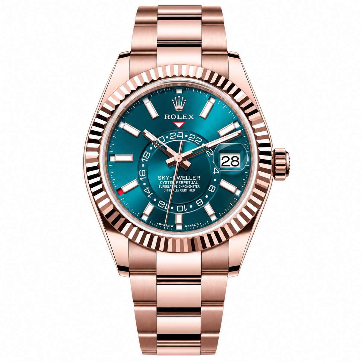 Rolex Sky-Dweller Rose Gold – Turquoise Dial Oyster 42mm