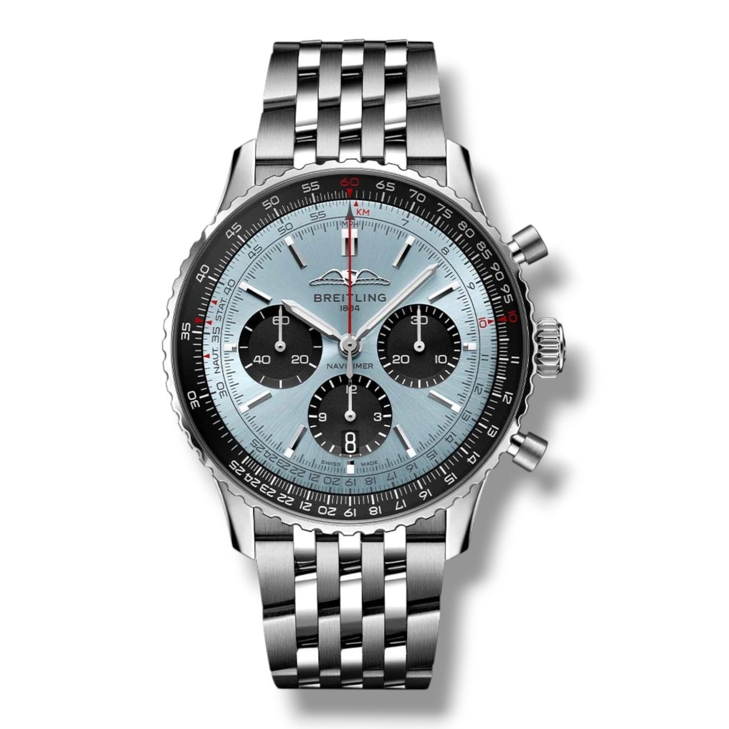 Breitling Navitimer Date Chronograph Light Blue Dial 43mm