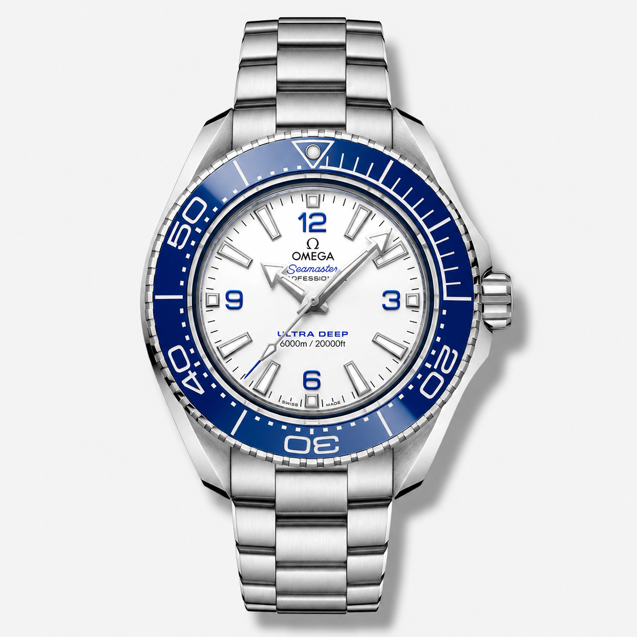 Omega Seamaster Planet Ocean Ultra Deep White Dial Edition 6000M Chronometer 45.5mm