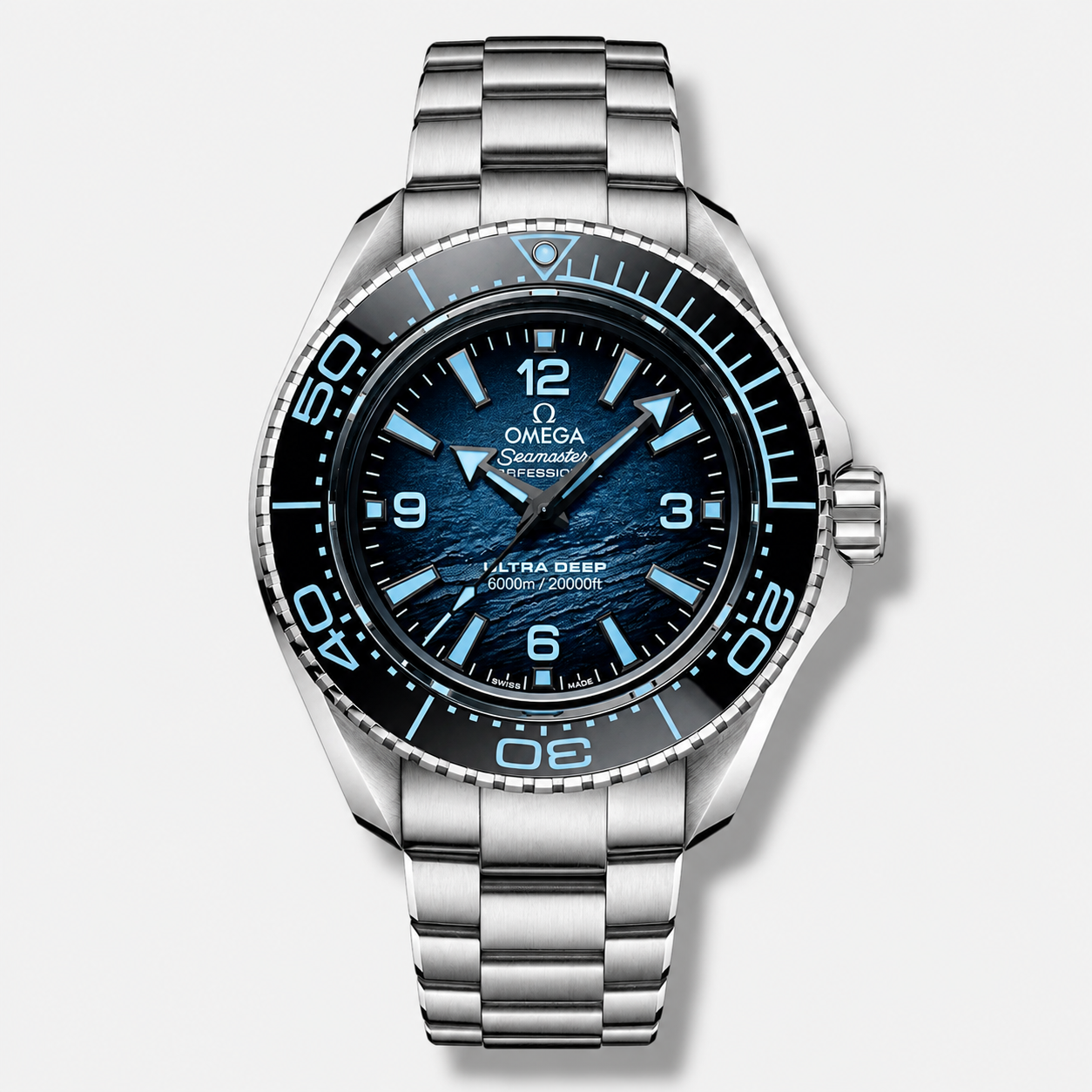Omega Seamaster Planet Ocean Ultra Deep Summer Blue Edition 6000M Chronometer 45.5mm