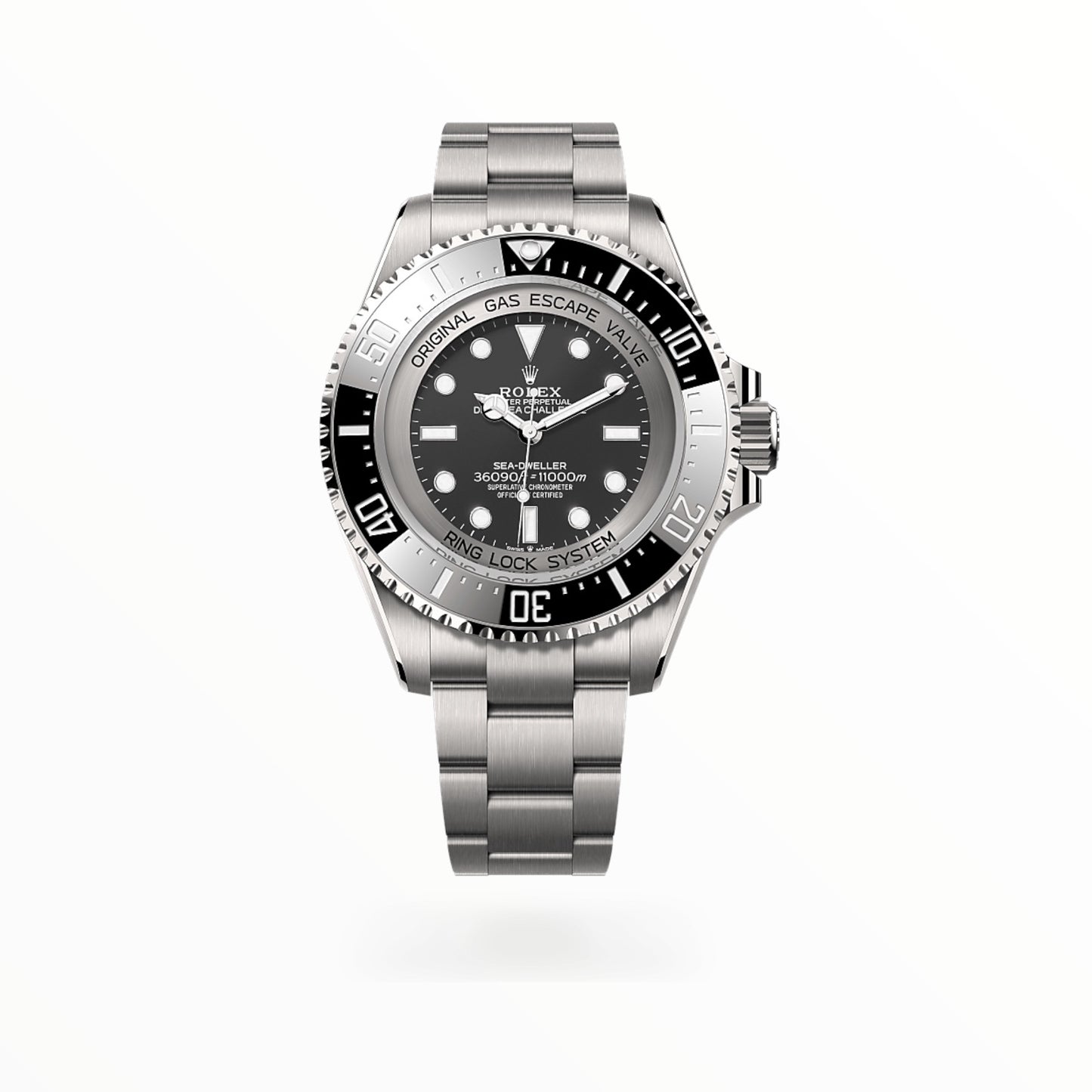 Deepsea Challenge Black Dial SS Case Watch 51 mm