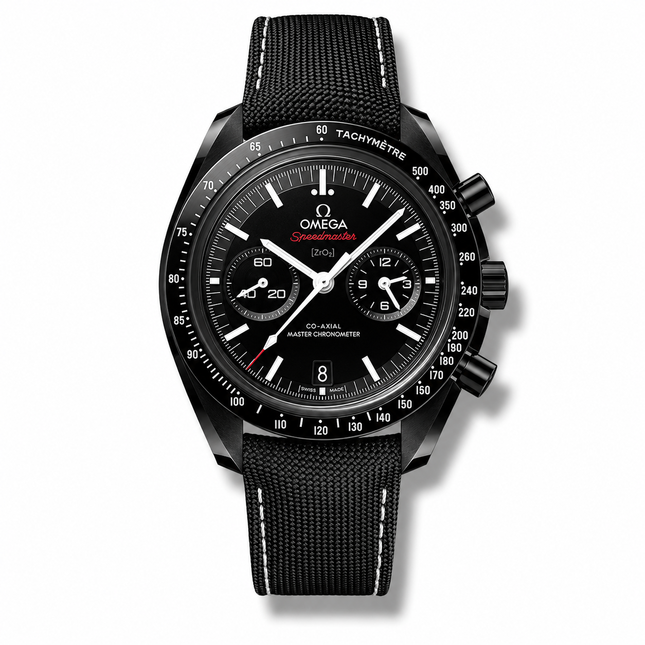 Omega SpeedMaster Dark Side of the Moon CoAxial Chronometer Chronograph Black Strap Red Fonts 44.25 mm