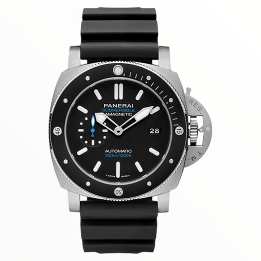 Pam Luminor Submersible Amagnetic Automatic Steel Black Dial 47MM