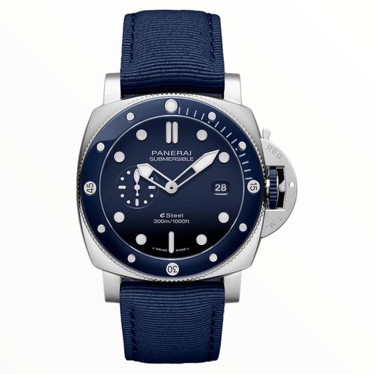 Pam Luminor Submersible ESteel 47mm Blue Dial