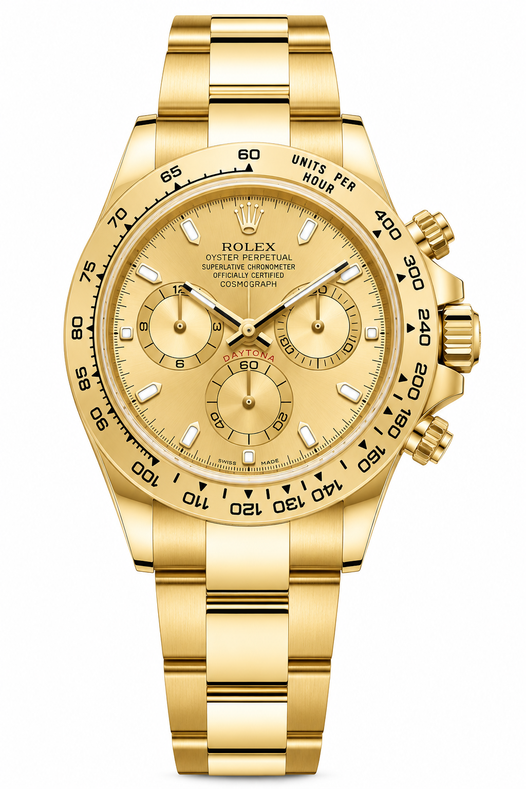 Rolex Daytona – Yellow Gold Champagne Dial 40mm