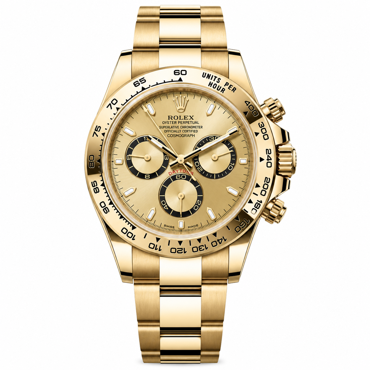 Rolex Daytona – Yellow Gold Champagne Panda Dial