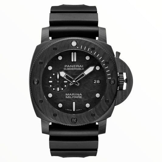 Pam Submersible Marina Military Carbotech Black 47mm