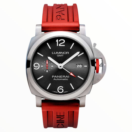 Gmt Red Strap With Black Dial Automatic 44MM