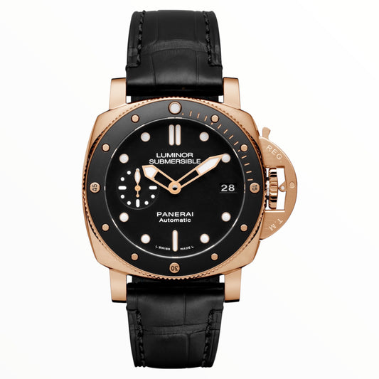 Pam Luminor Submersible Automatic Pink Gold Black Dial 42MM
