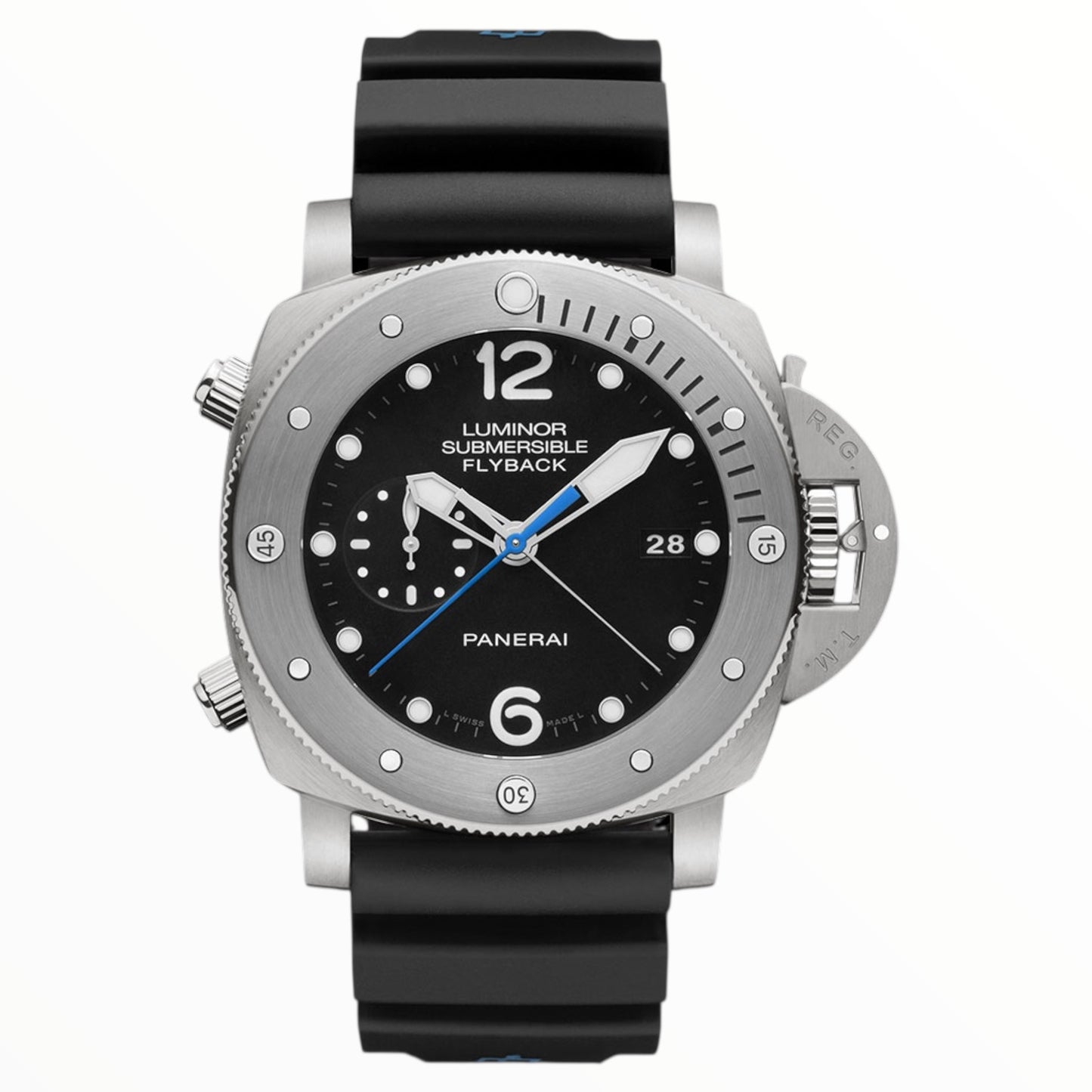 Pam Luminor Submersible 1950 Flyback Automatic 47mm Black Dial