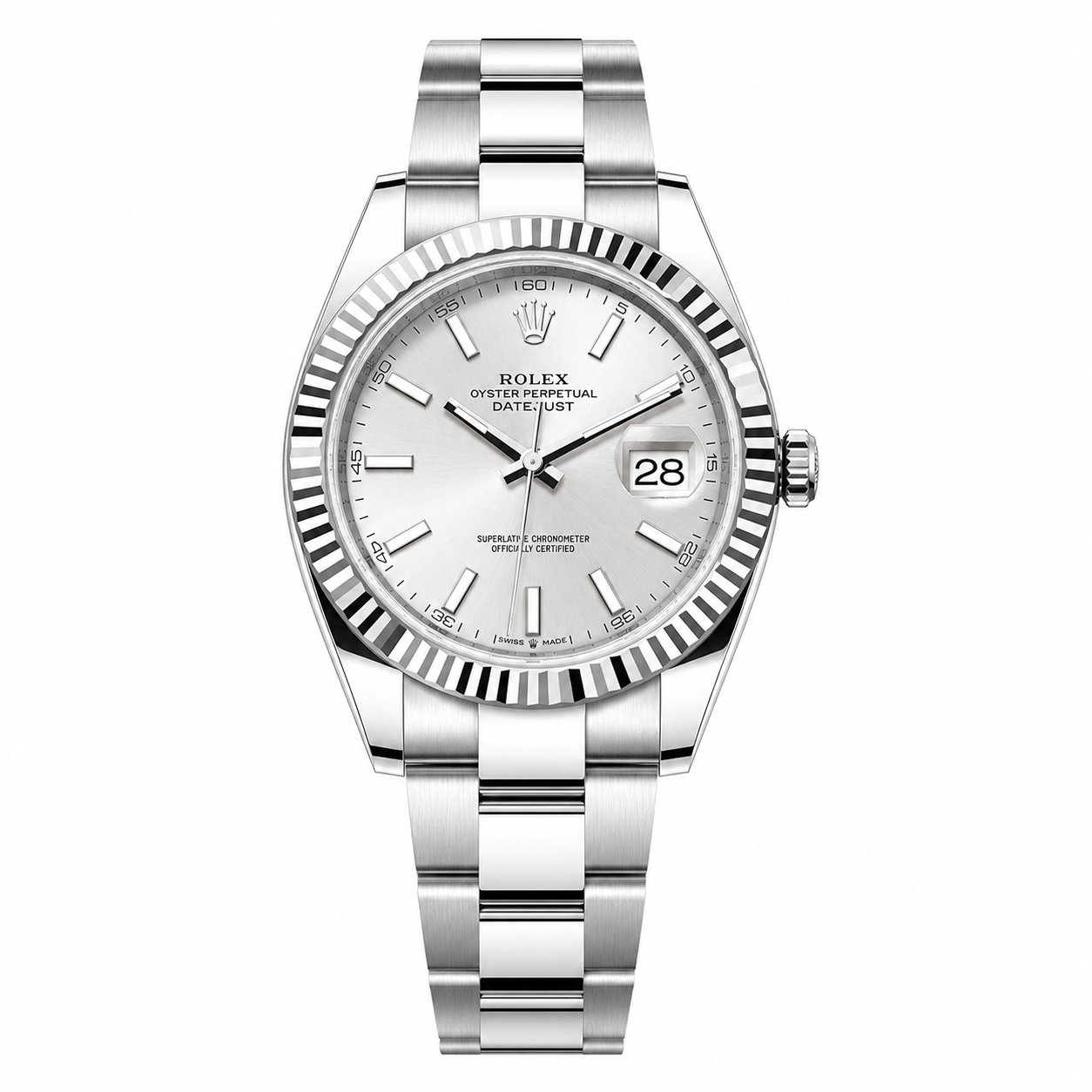 Rolex Datejust Silver Dial 41mm Oyster