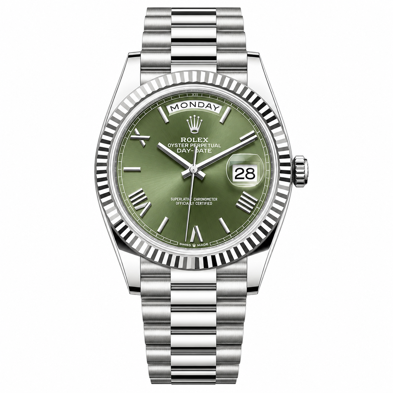 Rolex Day-Date Olive Green Dial President 40mm