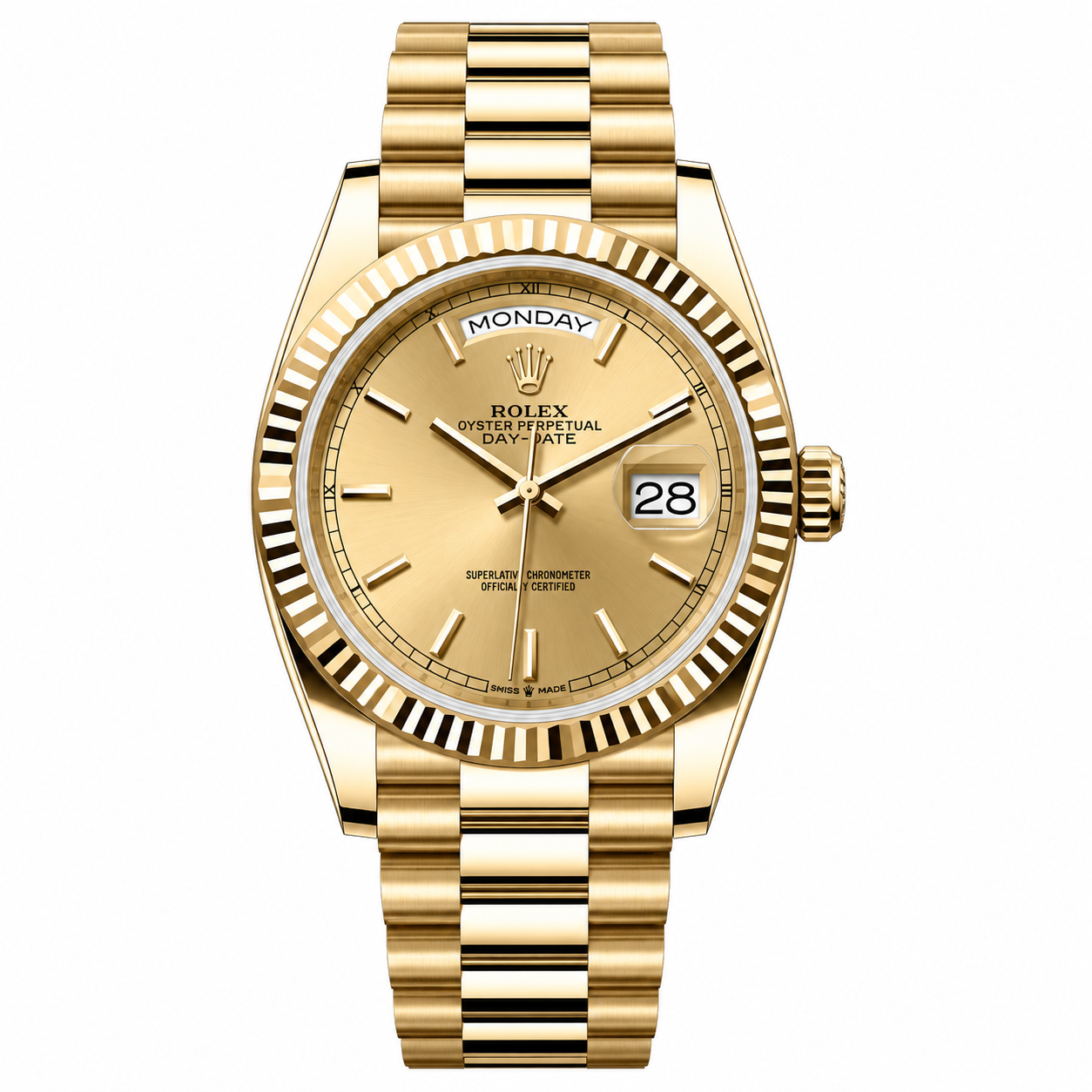Rolex Day-Date Champagne Dial President Gold 40mm