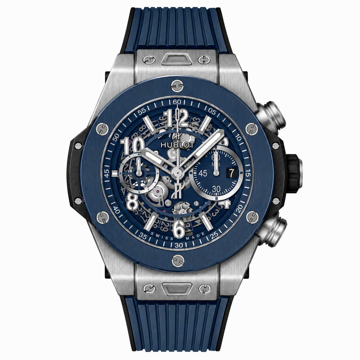 Hublot Big Bang Blue Skeleton Titanium