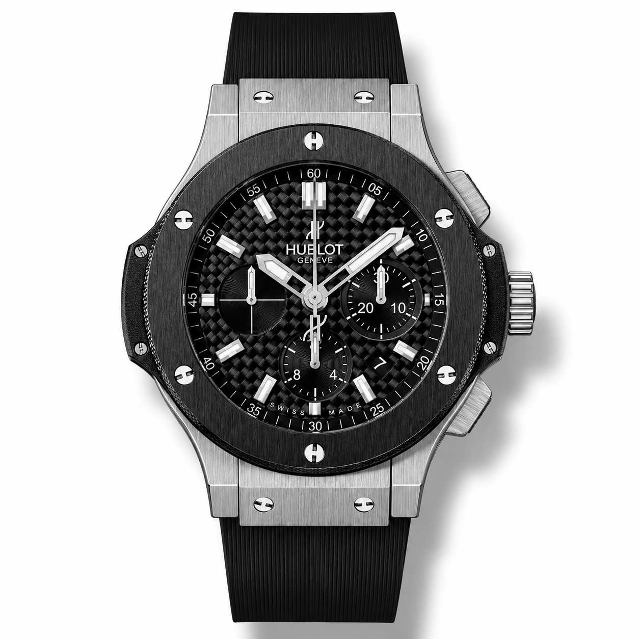 Hublot Big Bang Steel Ceramic Carbon Chronograph – Monochrome Edition