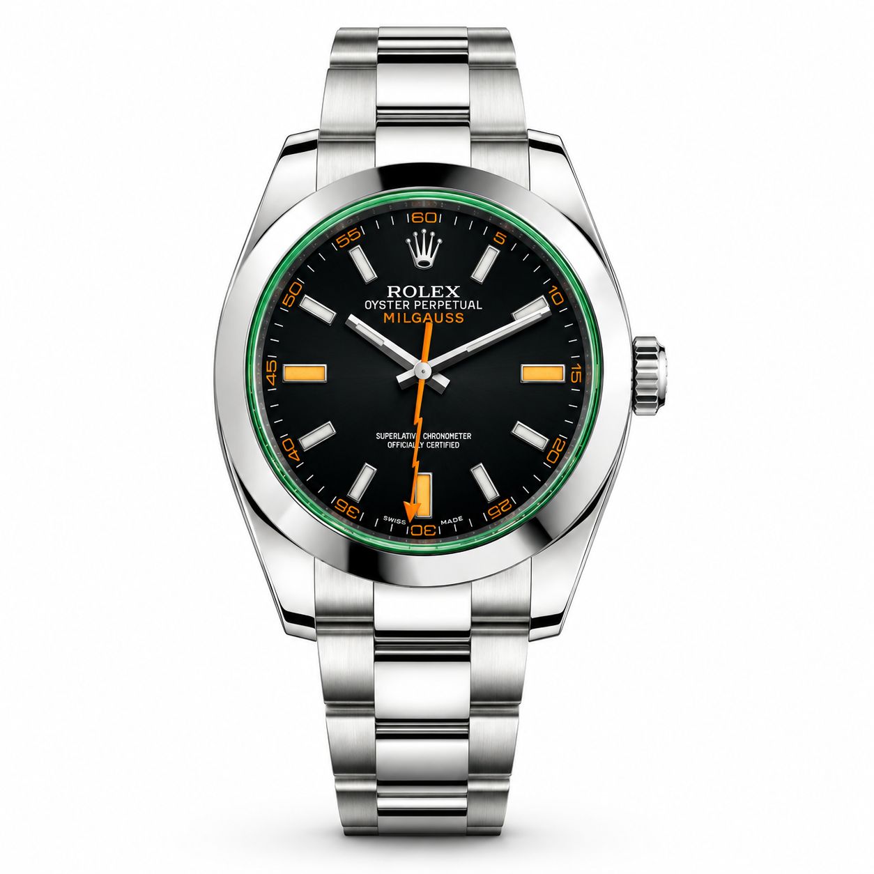 Rolex Milgauss – Green Crystal Edition