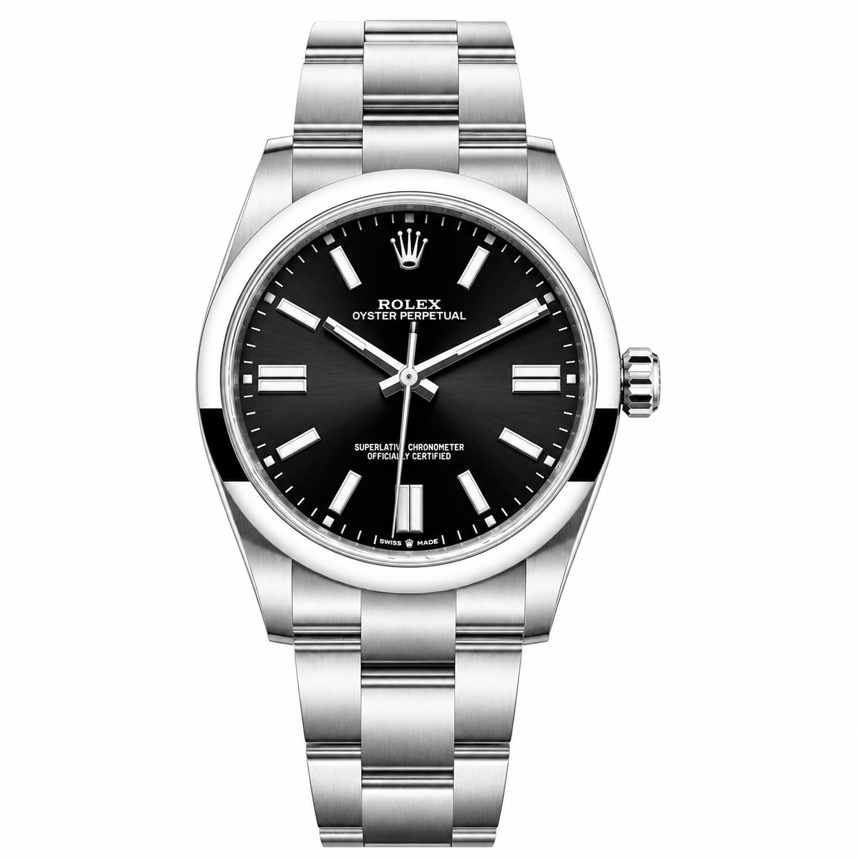 Rolex Oyster Perpetual 41mm Black Sunburst Dial