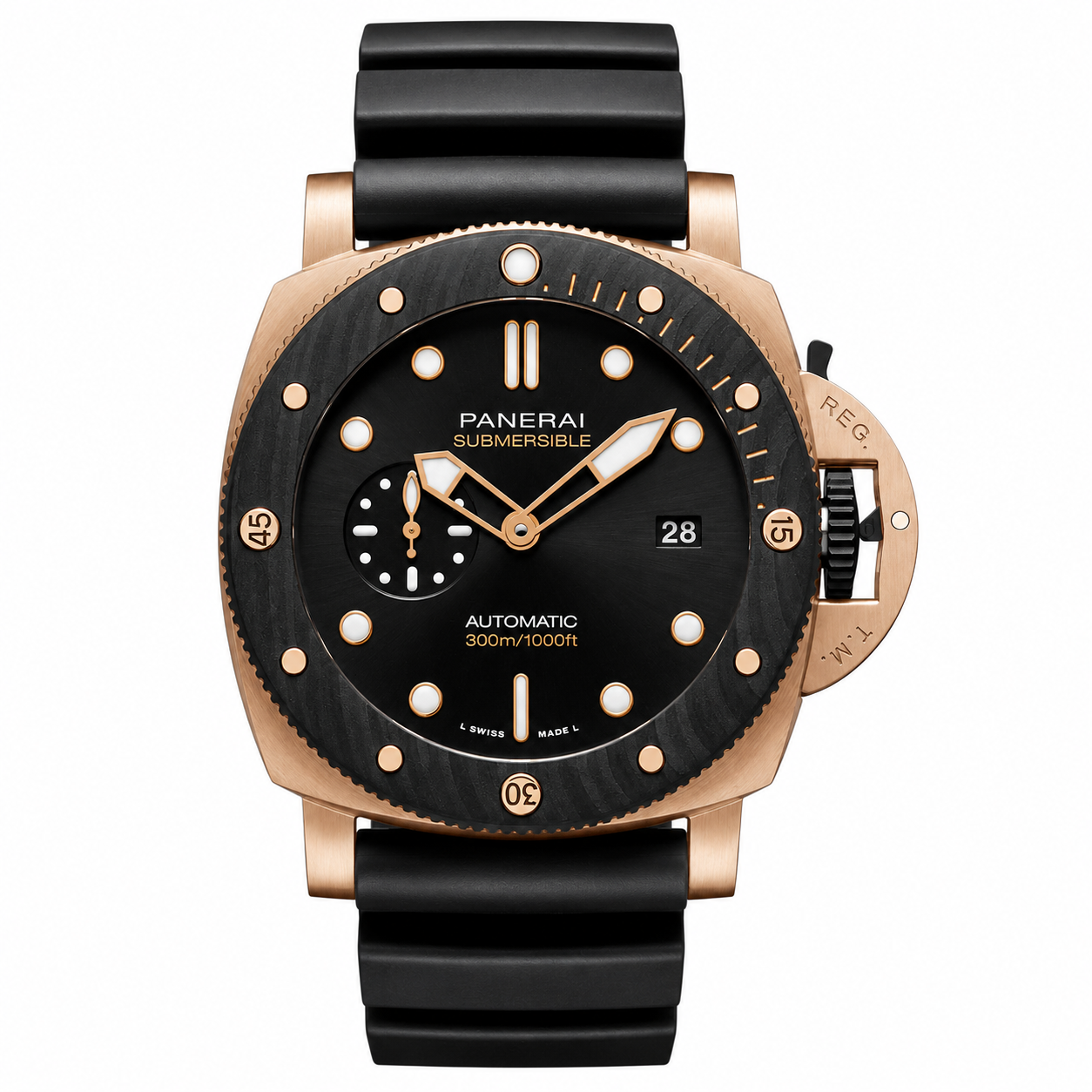 Panerai Submersible Goldtech™ 47mm Black Dial