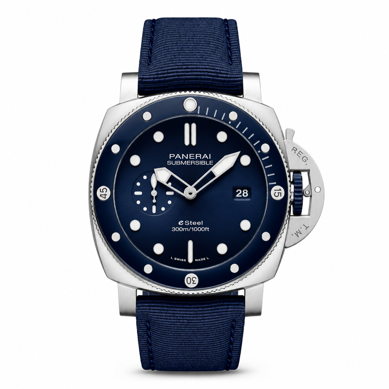 Panerai Submersible eSTEEL™ Blu Profondo Blue 47mm