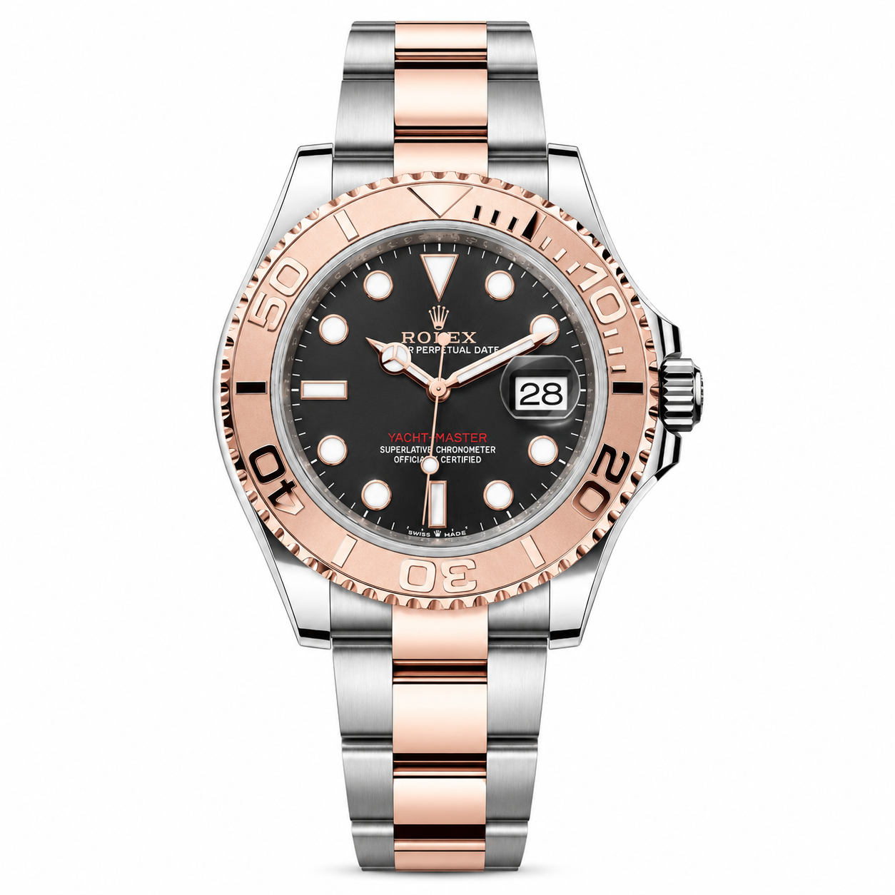 Rolex Yacht-Master 40
Two Tone Pink Gold Black Dial