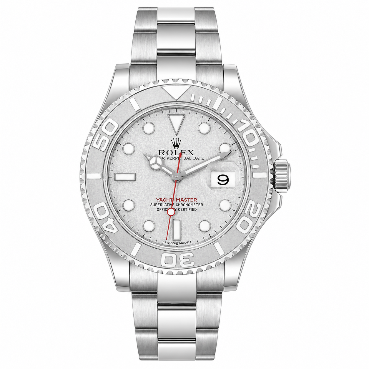 Rolex Yacht-Master 40 Rolesium Silver Dial