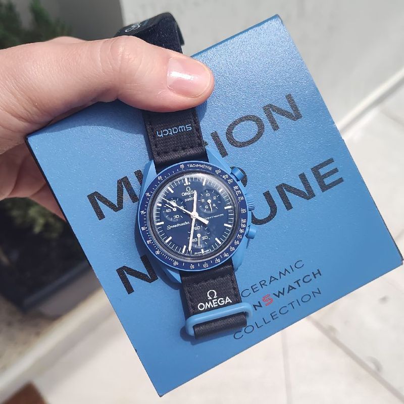 Swatch X Omega Bioceramic Moonswatch Mission To Neptune