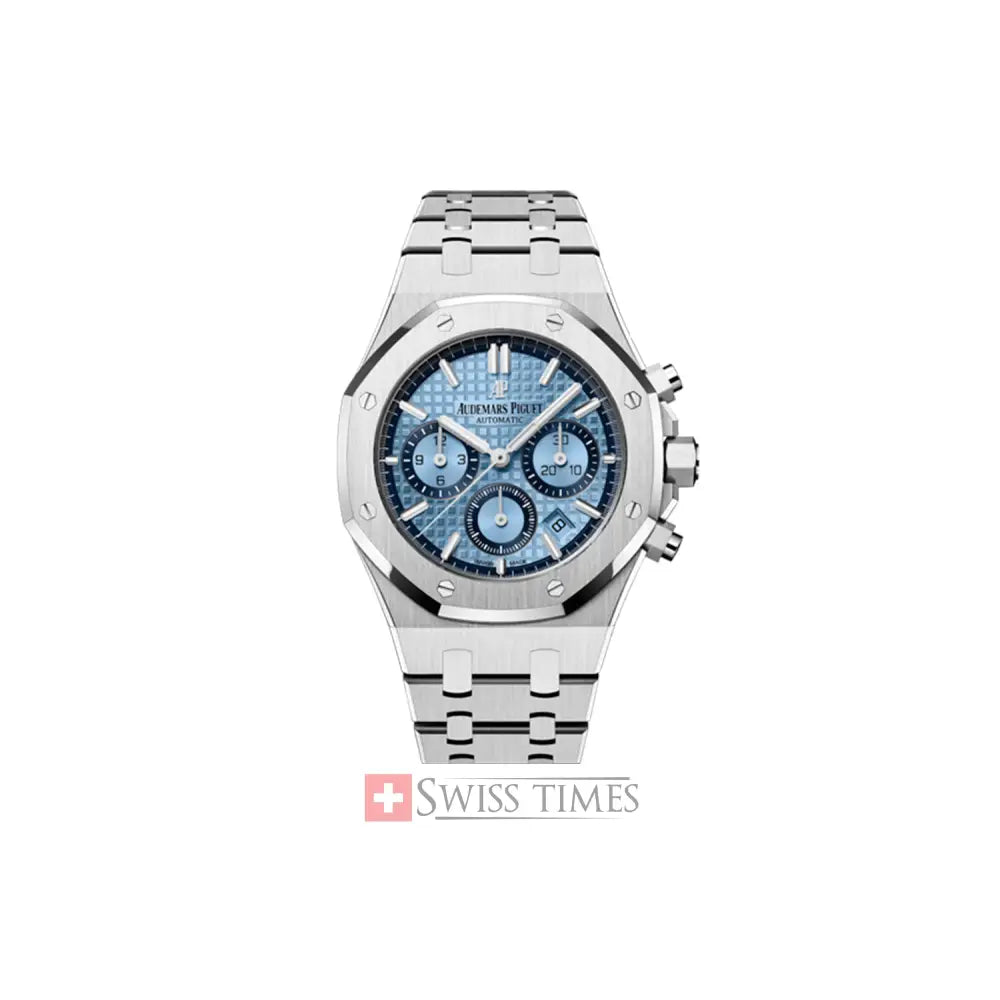 Audemars Piguet Royal Oak Chronografh Watch Light Blue Dial 41mm
