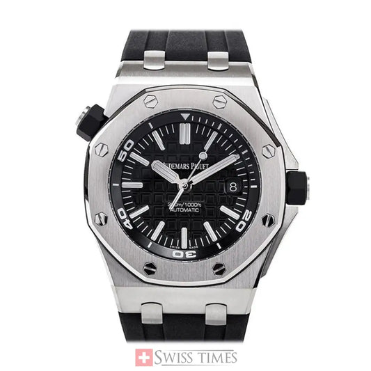 Audemars Piguet Royal Oak Offshore Diver Black Dial Black Rubber Menβs Watch
