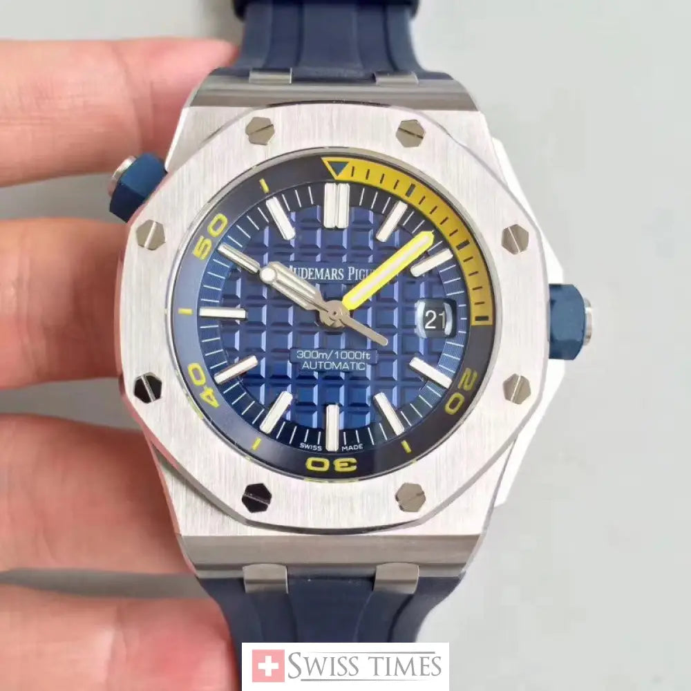 Audemars Piguet Royal Oak Offshore Diver Watch Blue Dial 42mm