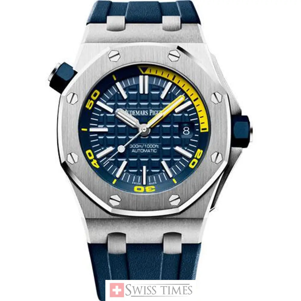 Audemars Piguet Royal Oak Offshore Diver Watch Blue Dial 42mm