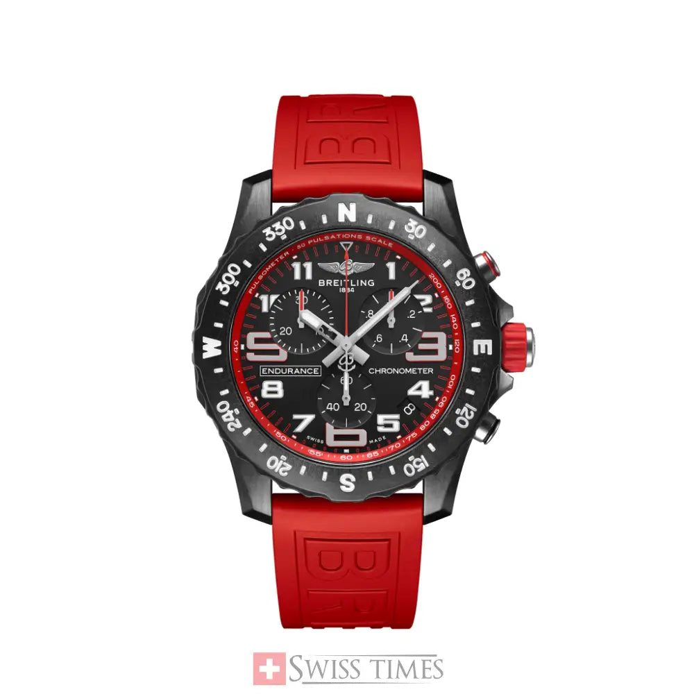 Breitling Endurance Pro Chronografh Super Quartz 44mm Red