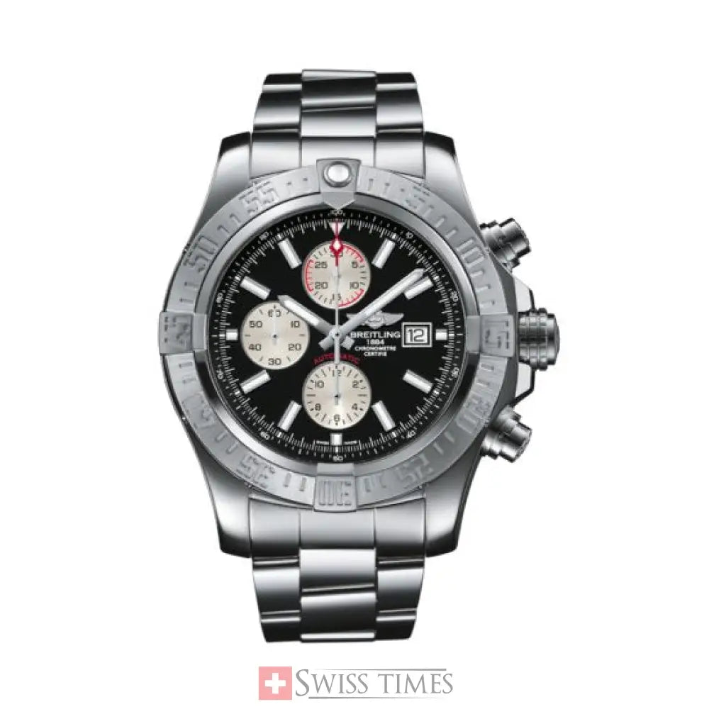 Breitling Super Avanger II Steel Black Dial 48mm